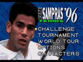Pete Sampras Tennis 96 Title Screen